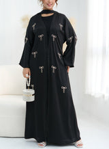 Aimah Crystal Bow Abaya Set