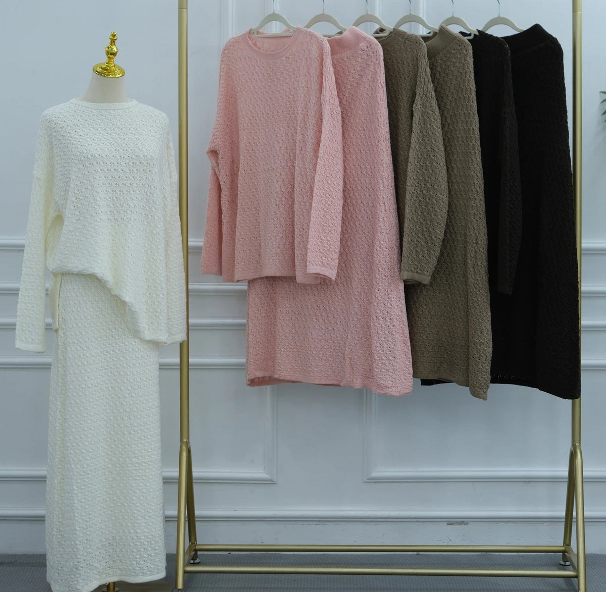 Amber Cardigan & Skirt Set