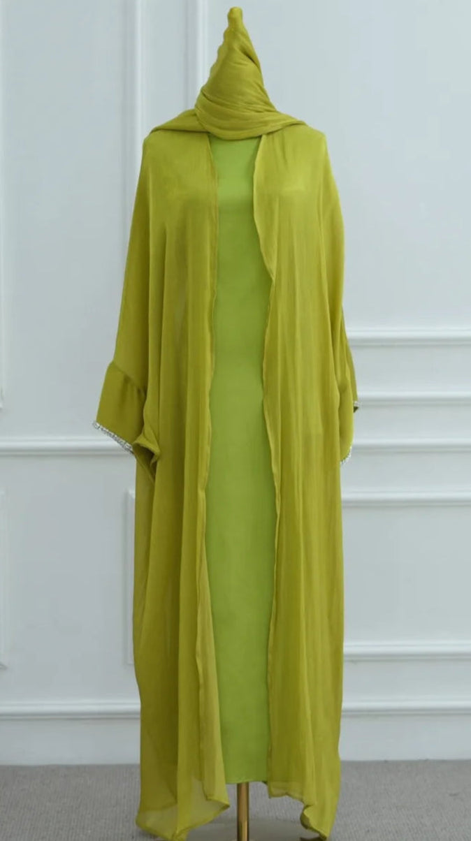 Sehra Organza Abaya Set