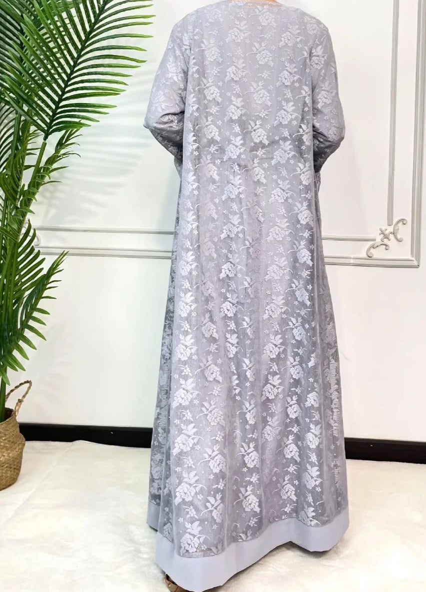 Sareen Lace Abaya Set