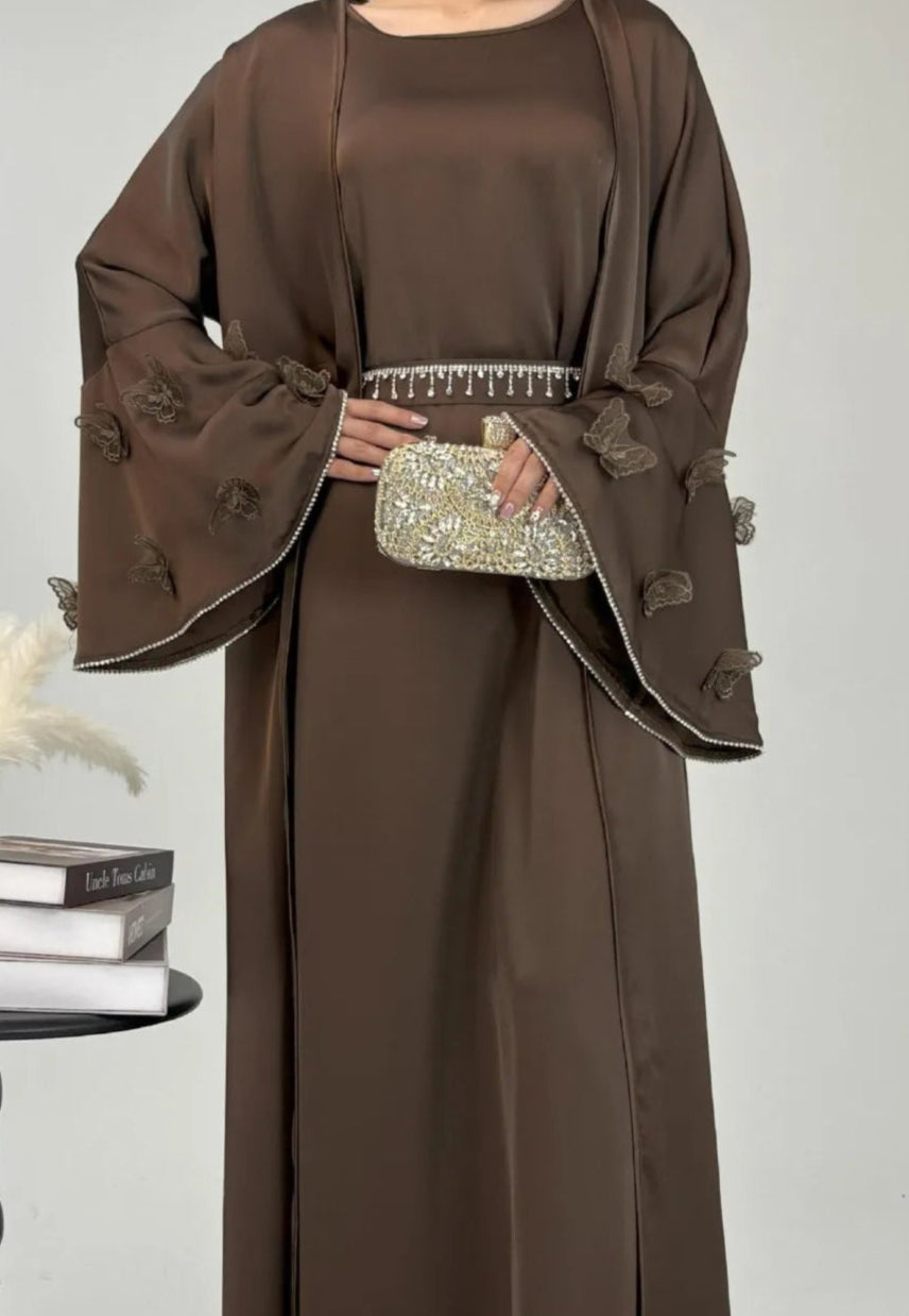 Nazia Beaded Abaya Set