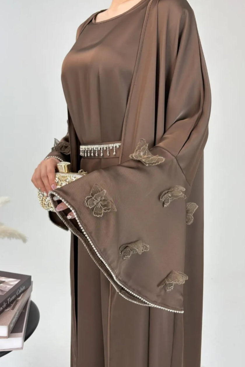 Nazia Beaded Abaya Set