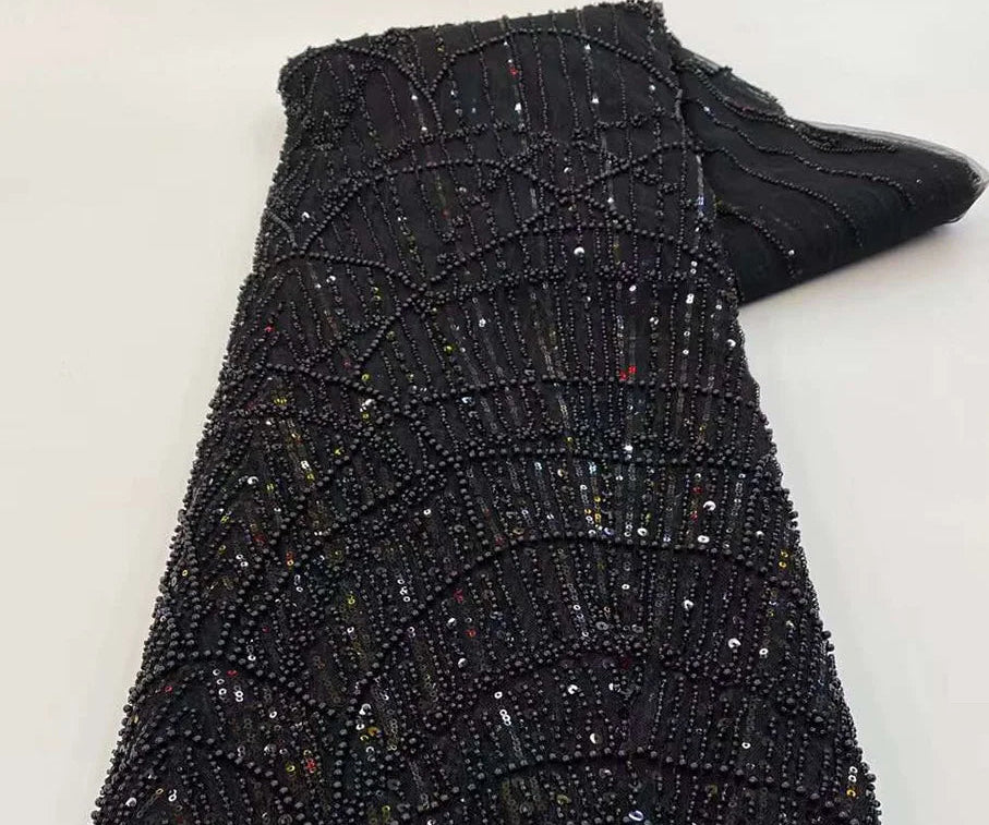 Naema Beaded Cape Dress