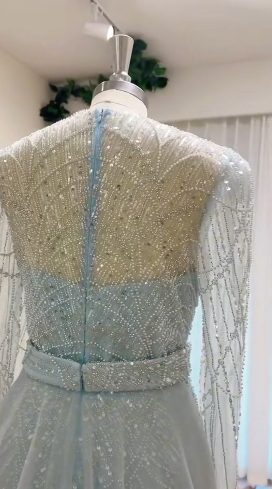 Aarya Pearl Beaded Gown
