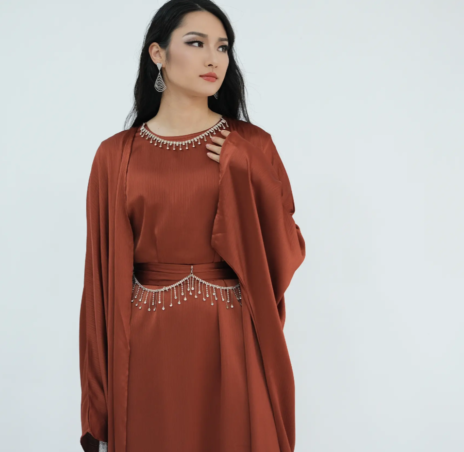 Lamiah Abaya With Crystal Chain