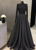 Meera Glitter Gown- Midnight Black