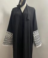 Keffiyeh Embroidery Abaya