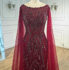 Aamira Embellished Cape Gown
