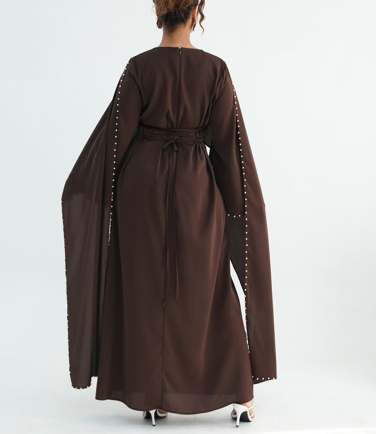 Zamina Pearl Dress-Nida Material