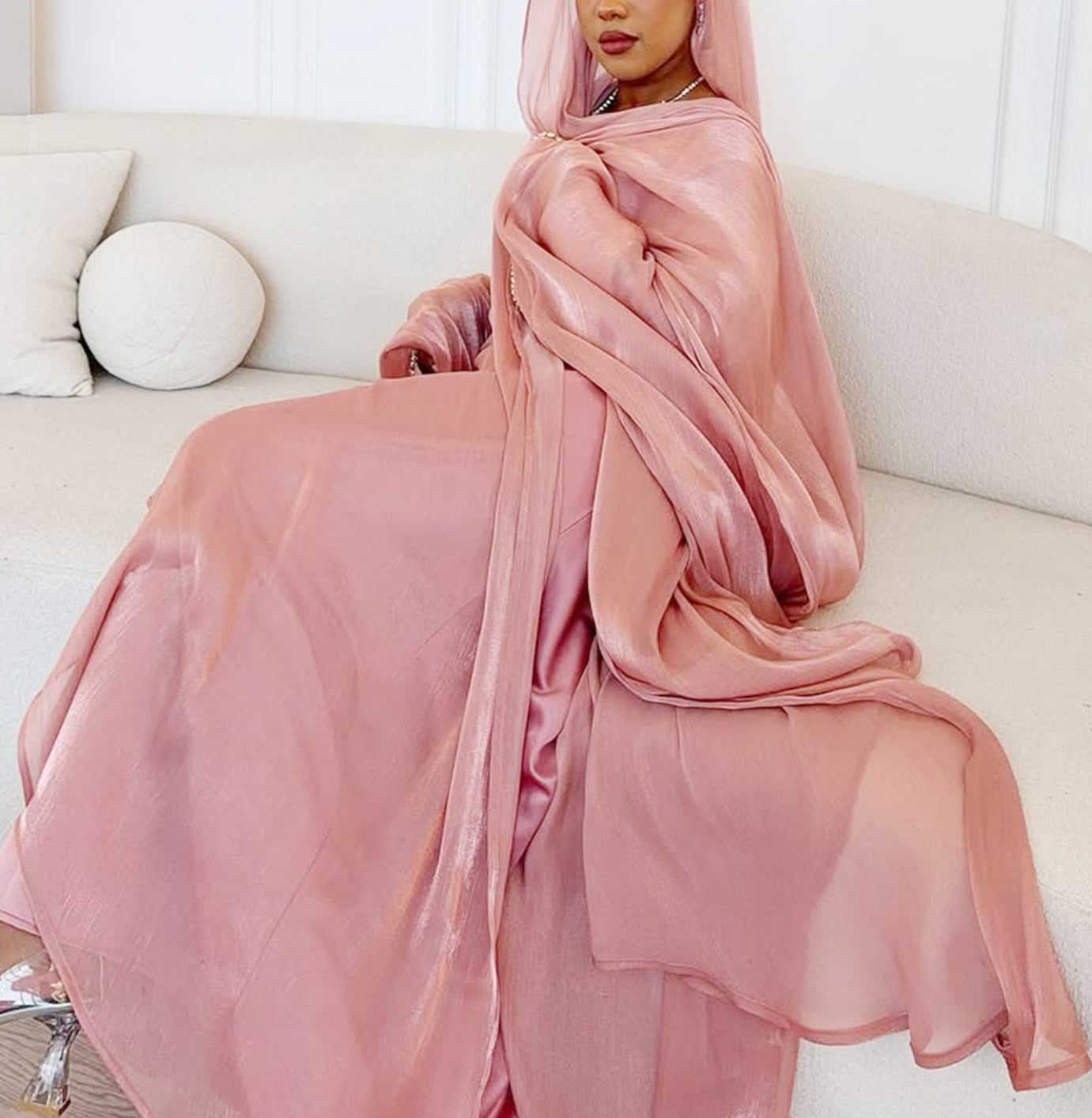 Sehra Organza Abaya Set