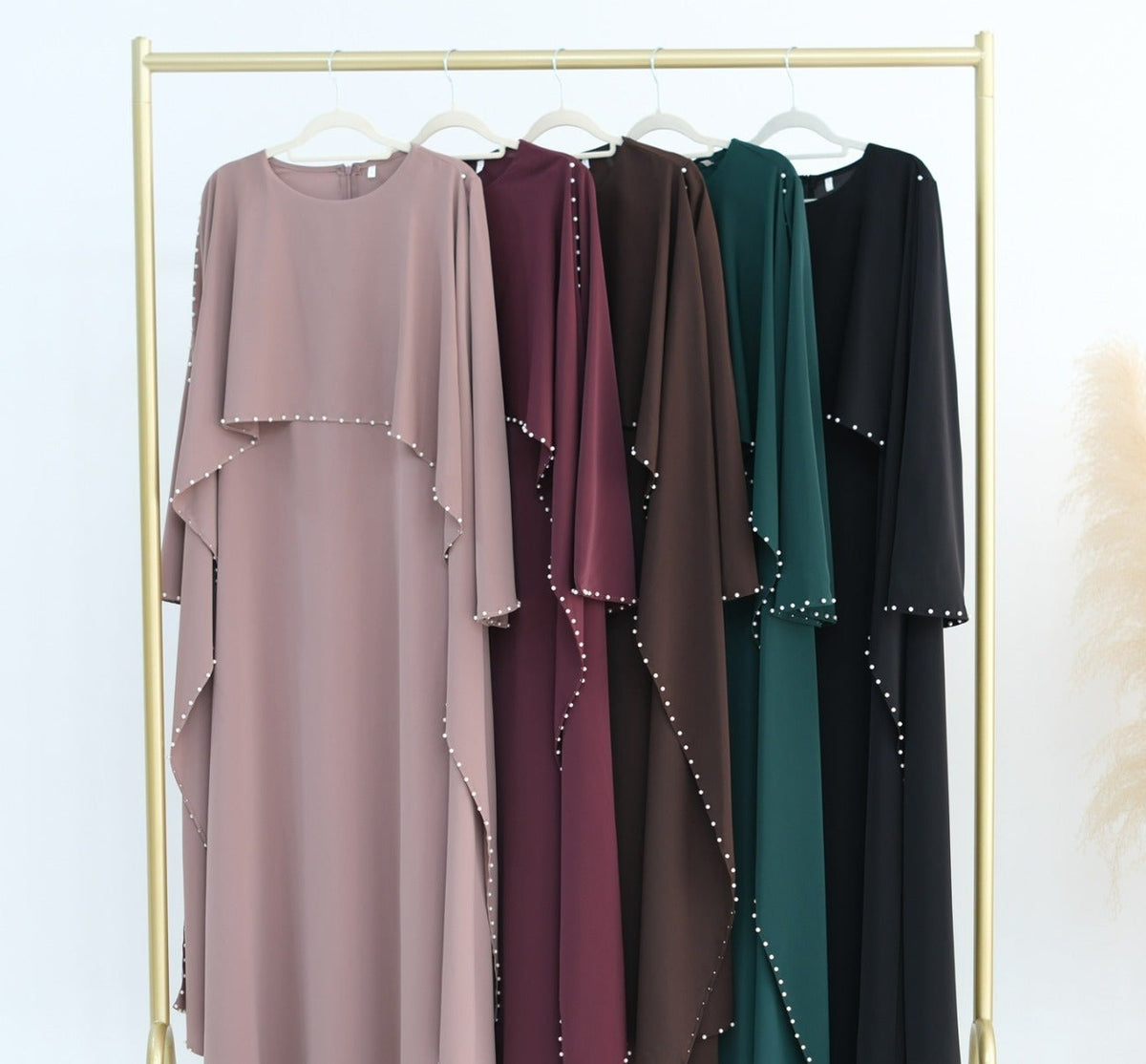 Zamina Pearl Dress-Nida Material