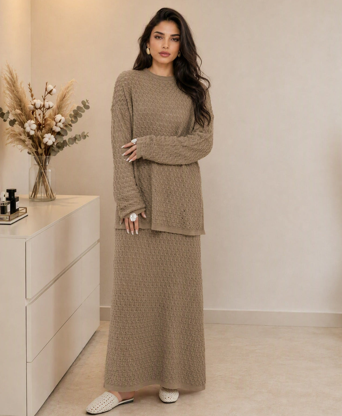 Amber Cardigan & Skirt Set