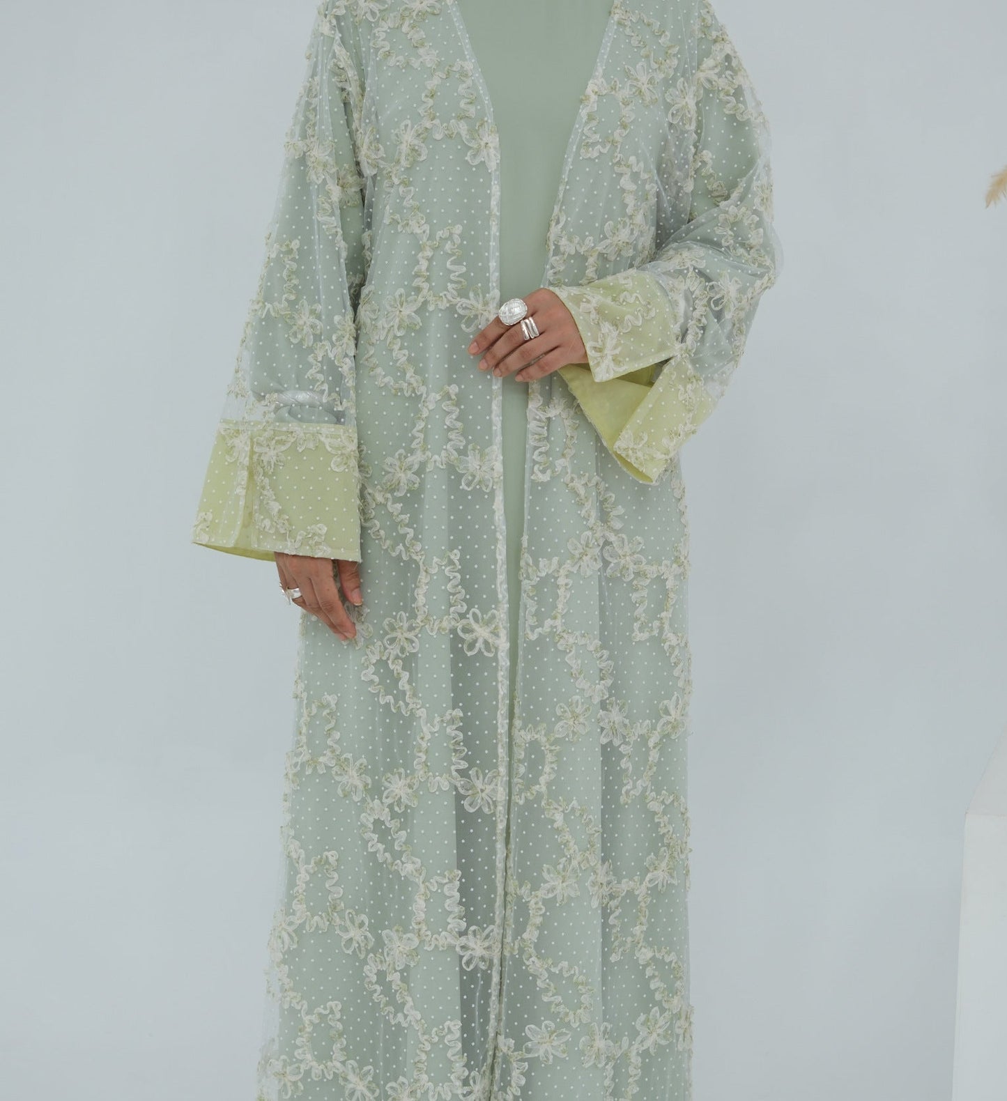 Haya Lace Abaya Set