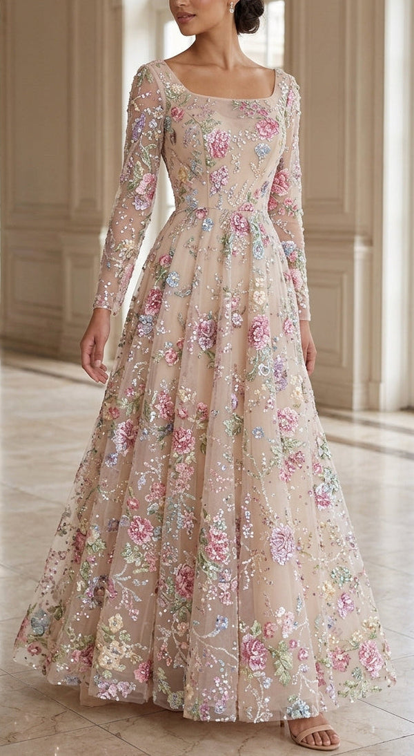 Zahrah Floral Gown
