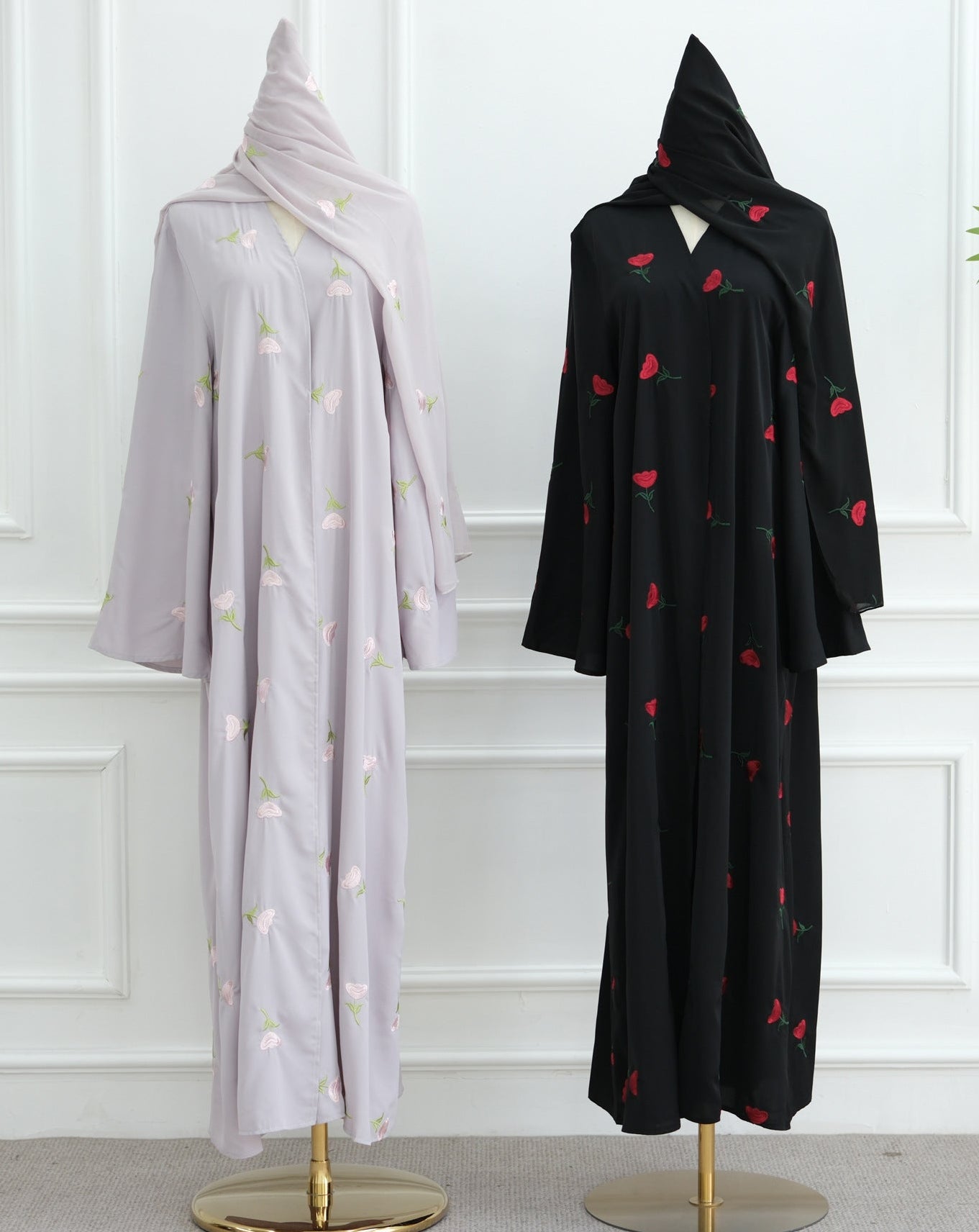 Marwa Floral Abaya & Hijab