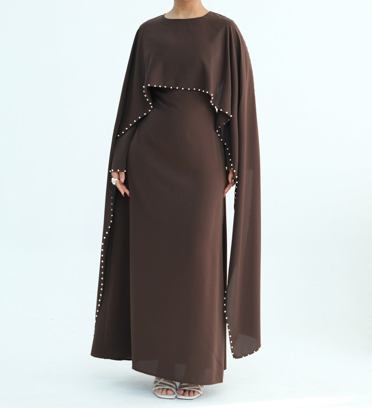 Zamina Pearl Dress-Nida Material