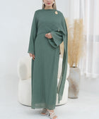 Elara Pleated Maxi Dress
