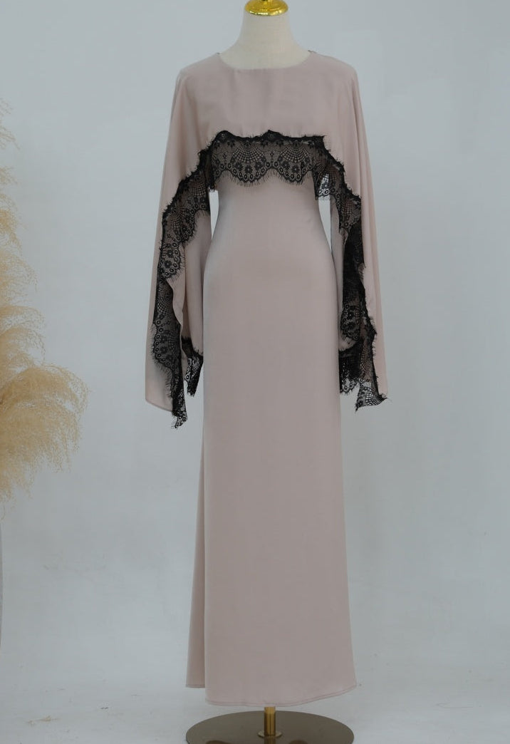 Haani Lace Satin Dress