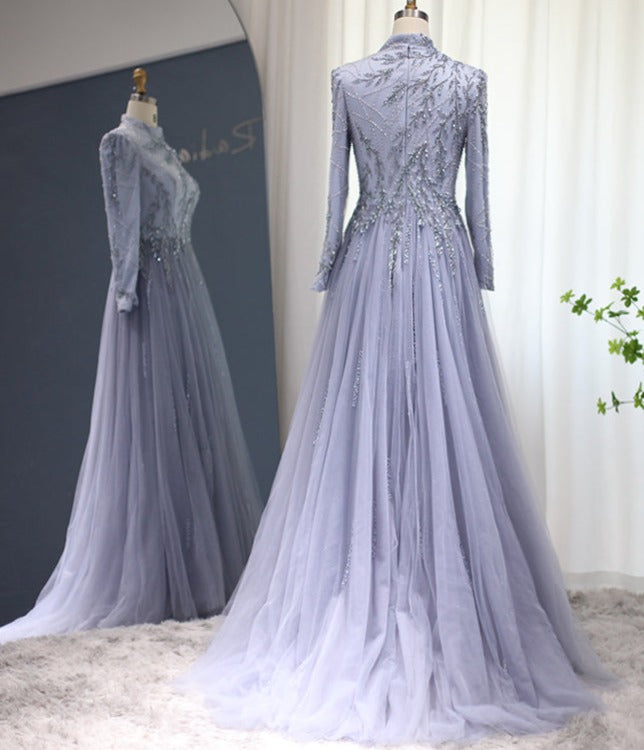 Amani Beaded Tulle Gown