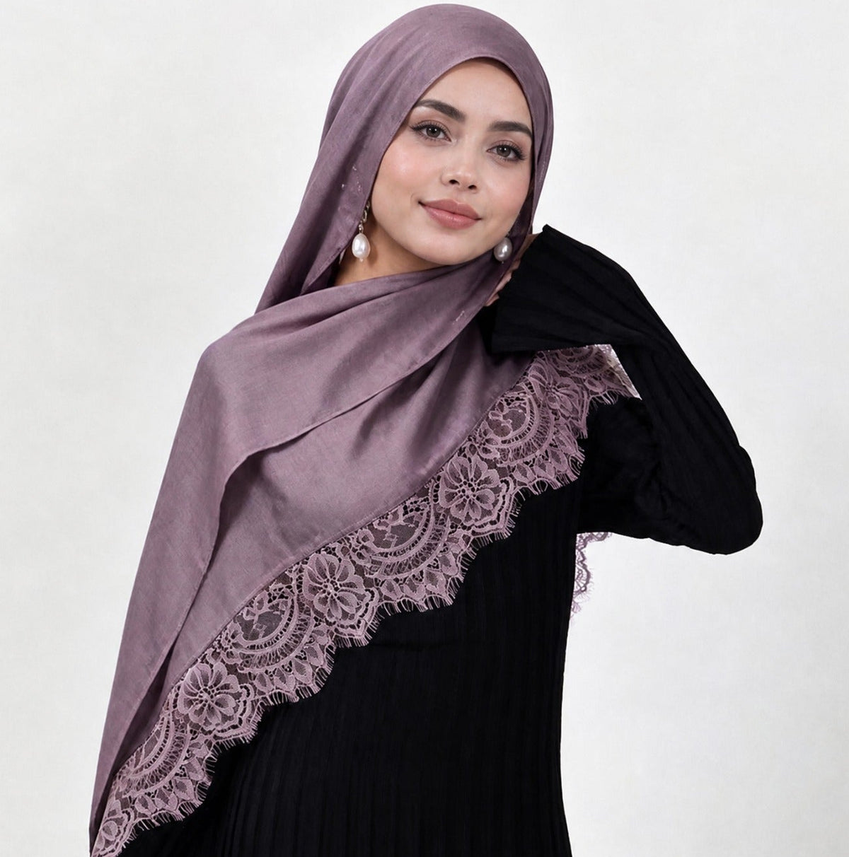 INAYA-Lace Modal Hijab