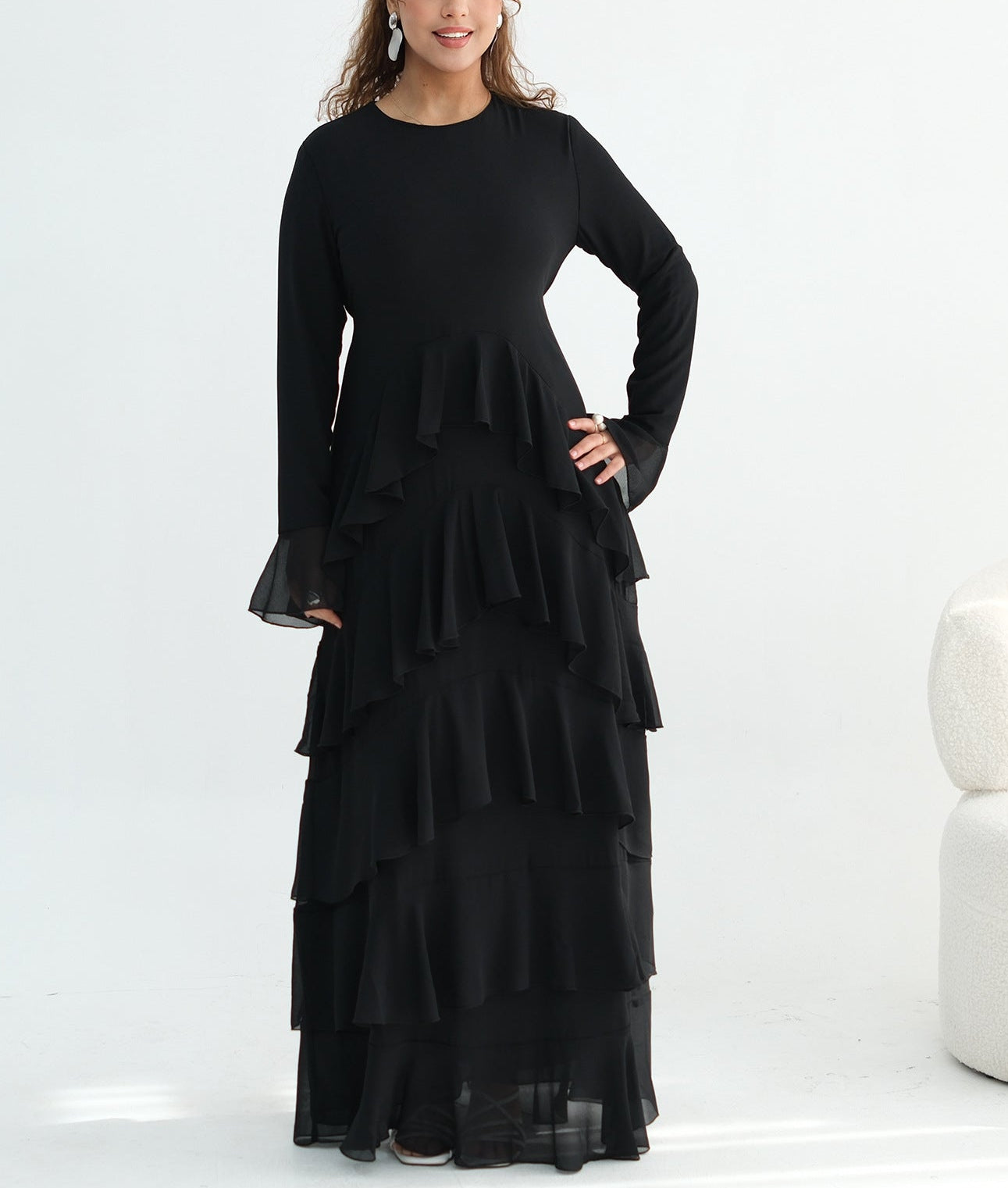 Tiered Ruffle Maxi Dress