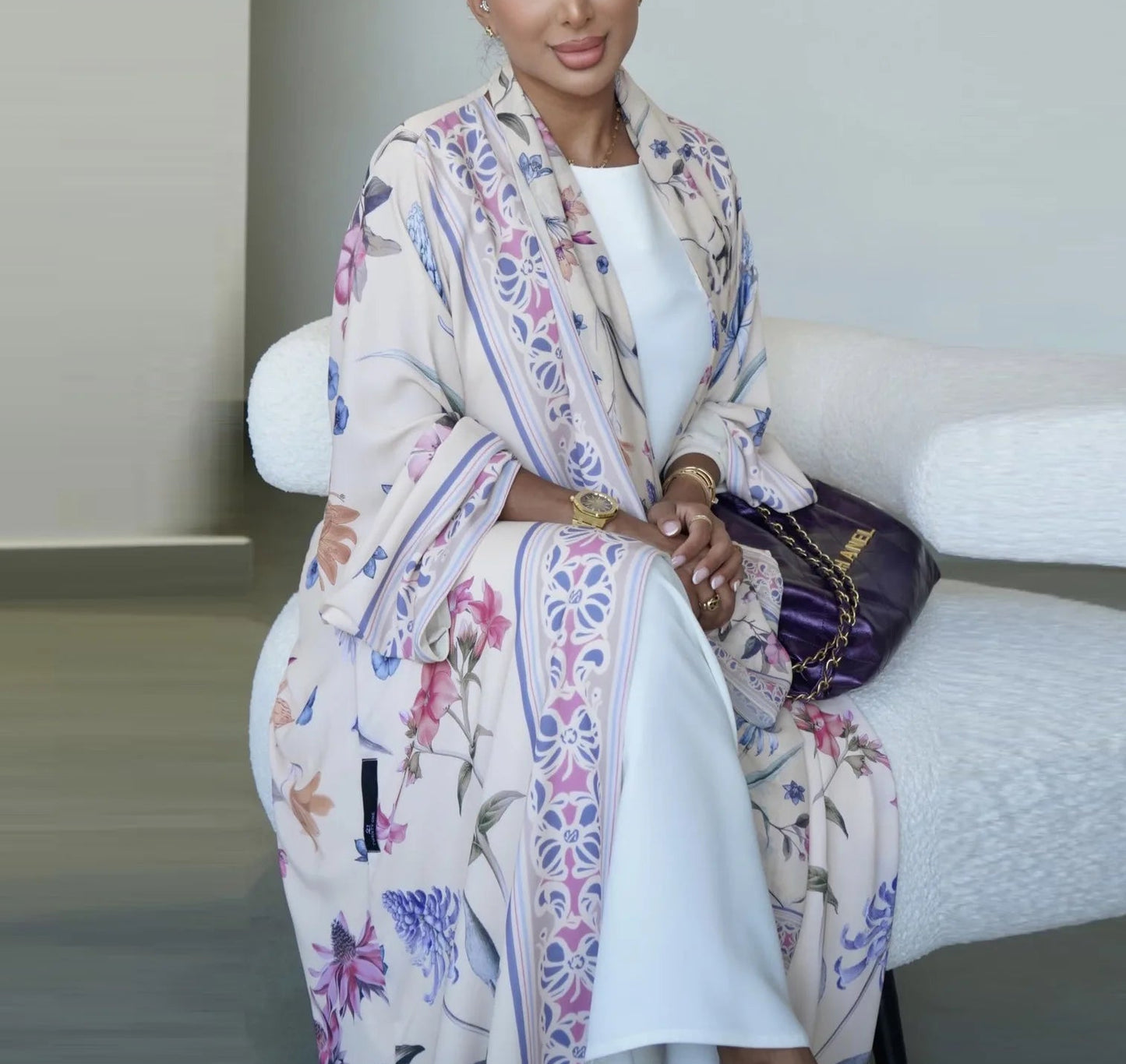 Saima Floral Abaya & Hijab- SOLD OUT