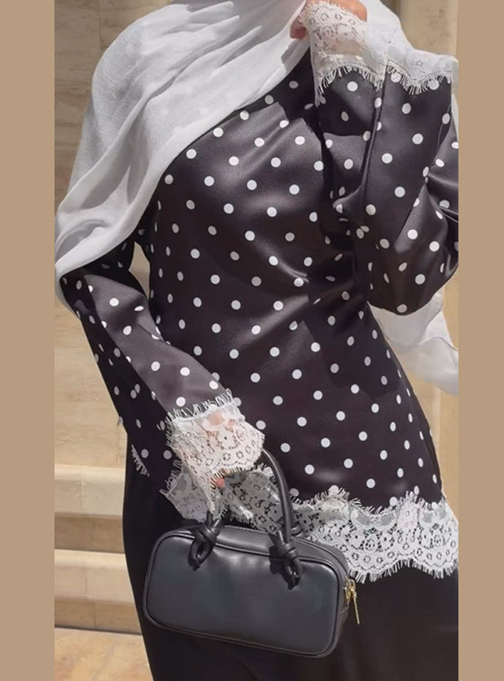 Rayna-Polka Dot Top