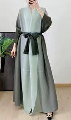 Azuri Two Toned Pleated Abaya