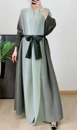 Azuri Two Toned Pleated Abaya