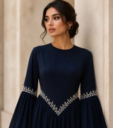 Zarmina Beaded Chiffon Dress