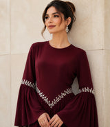 Zarmina Beaded Chiffon Dress