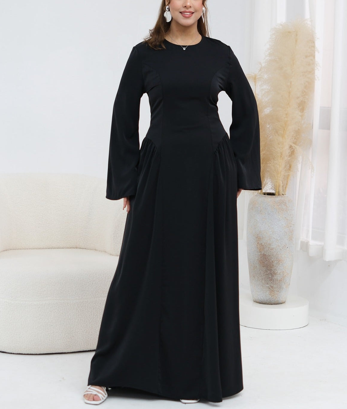 Rumaan Pleated Maxi Dress
