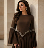 Zarmina Beaded Chiffon Dress