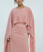 Zamina Pearl Dress- Satin Material