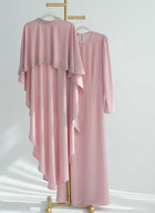 Zaibah Beaded Cape Dress