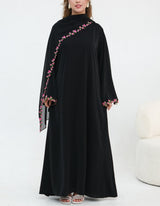 Nazema Floral Lace Abaya & Hijab