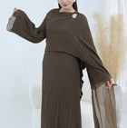 Elara Pleated Maxi Dress