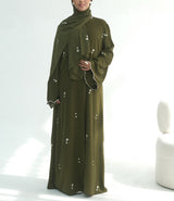 Madiha Floral Abaya & Hijab
