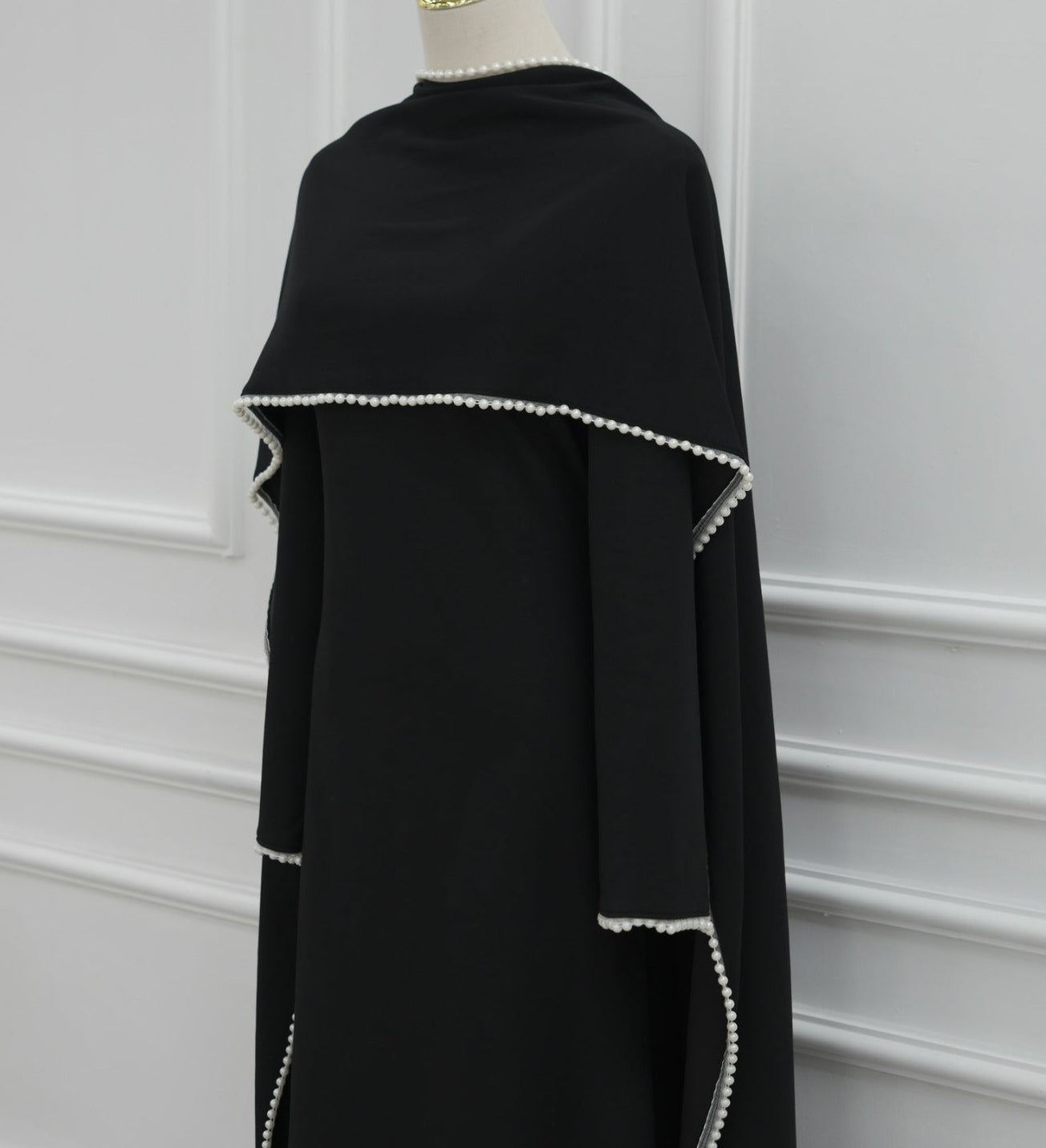 Yazira Pearl Cape Dress