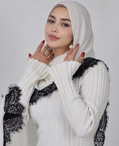 INAYA-Lace Modal Hijab