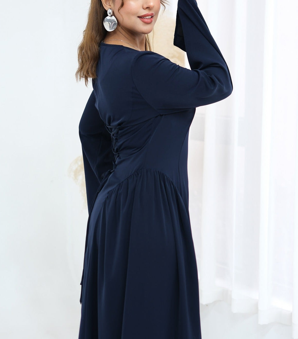 Rumaan Pleated Maxi Dress
