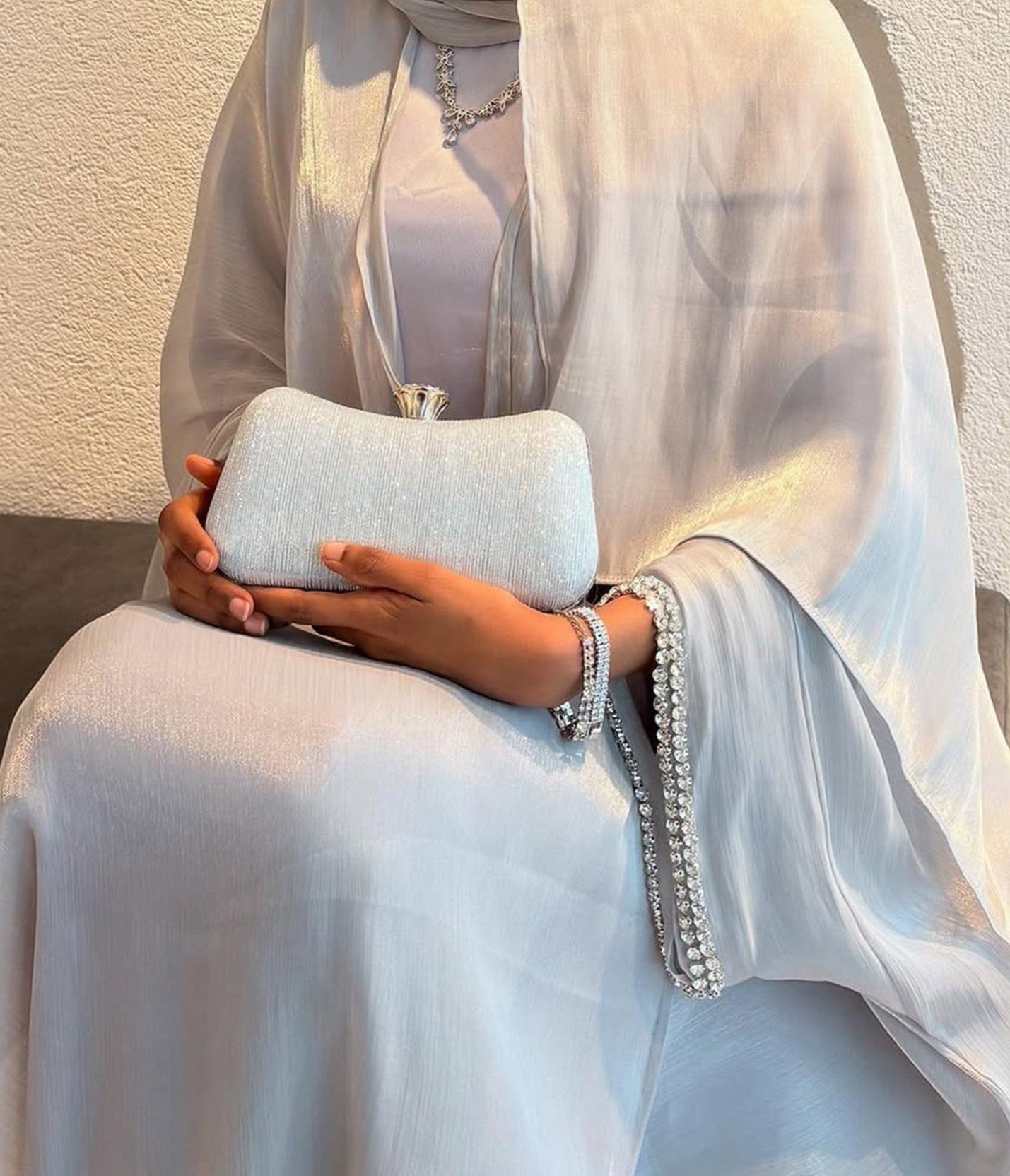 Sehra Organza Abaya Set