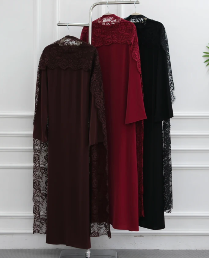 Sia-Lace Cape Abaya