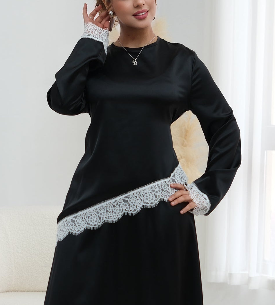 Aina Satin Lace Top