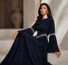 Zarmina Beaded Chiffon Dress