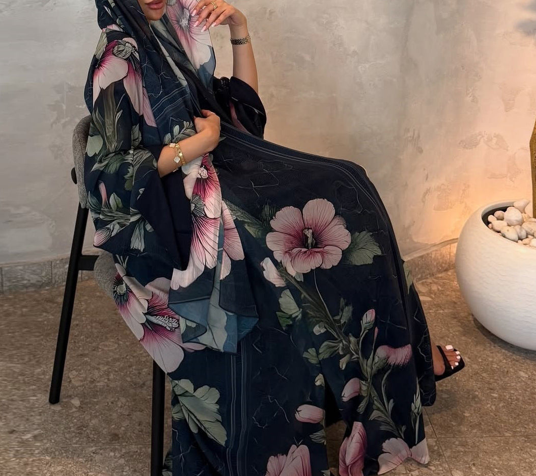 Sahiba Floral Abaya & Hijab