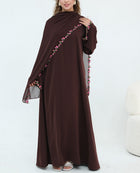 Nazema Floral Lace Abaya & Hijab