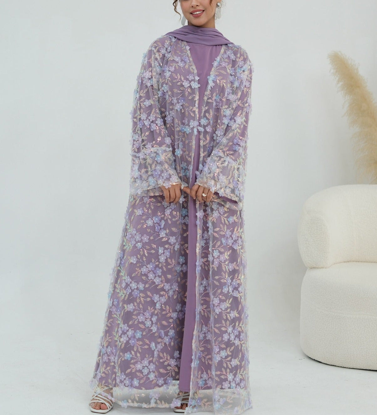Sehra Bloom Abaya Set