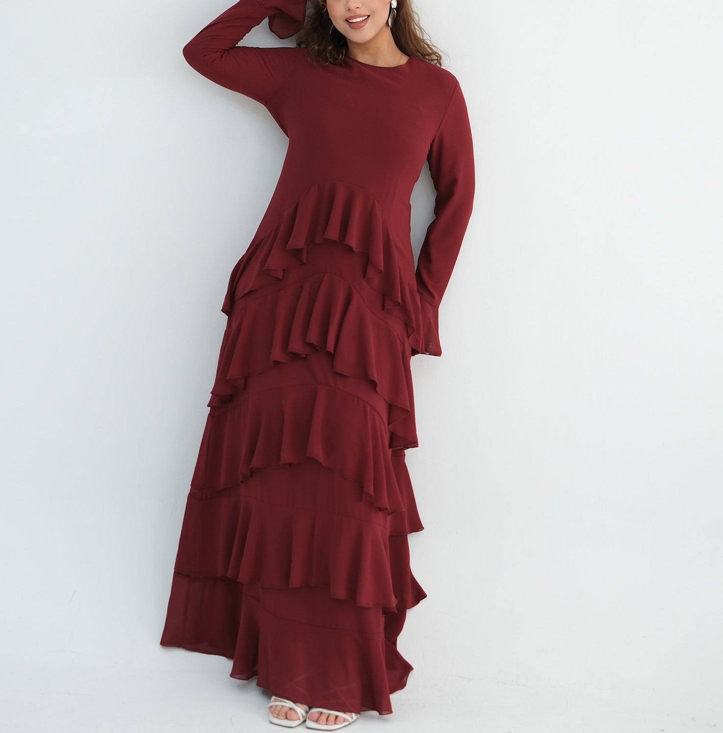 Tiered Ruffle Maxi Dress