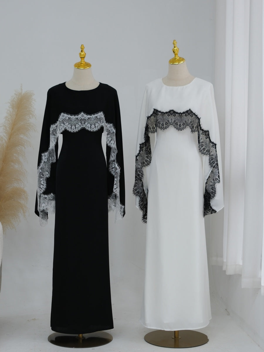 Haani Lace Satin Dress